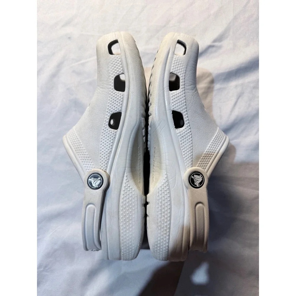 Crocs Unisex Classic Clog White Slip-On Comfort Sandals‎